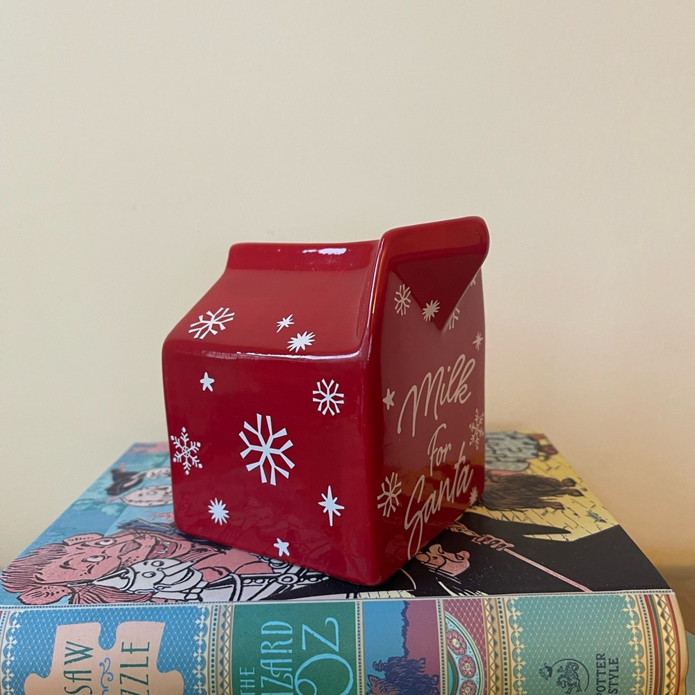 Santa milk jug